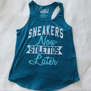 “Sneakers Now, Stilettos Later” Tank from JCPenney